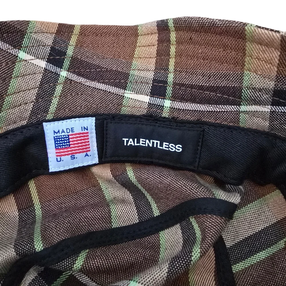 Talentless Plaid Bucket Hat NWOT